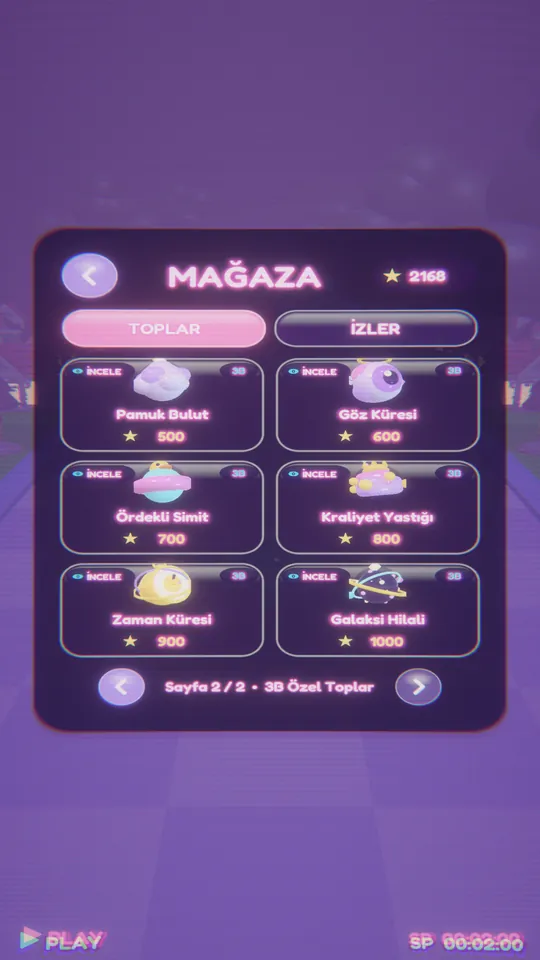 Rüya Mağazası: 3 boyutlu toplar ve fiyatları